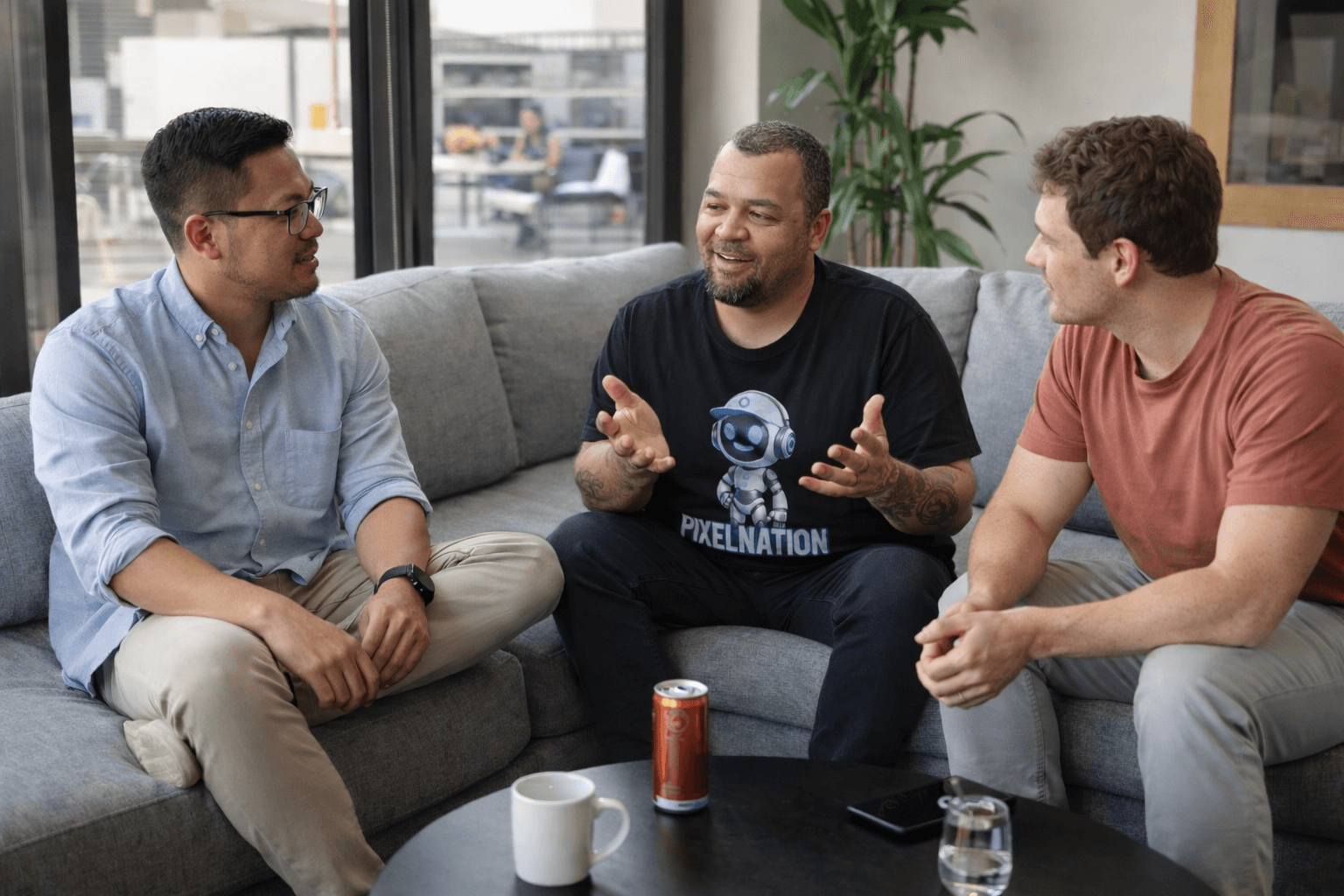 RepairForge founder collaborating with his team